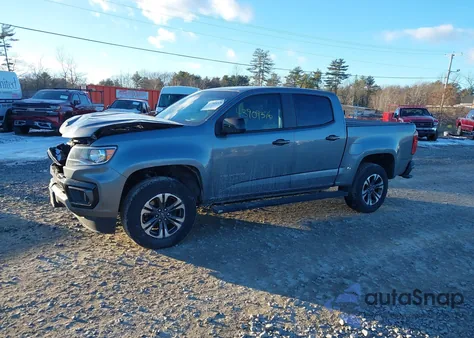 2021 Chevrolet Colorado 4Wd Short Box Z71 z USA, uszkodzony, nr VIN 1GCGTDEN7M1222181